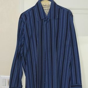 Large blue stripes Dress shirt from Hugo Boss.